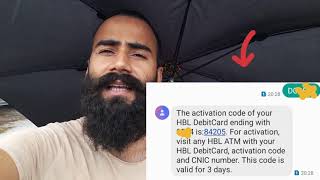 How to Active HBL Debit card  ATM card with SMS HBL DebitCard activation guide HBL DebitCard [upl. by Nohtan]