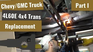 ChevyGMC  4L60E Transmission Replacement  Part I [upl. by Longwood]