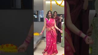 Chammak Challo  Viral Pink Saree  ShahRukh Khan  Reels  Chammak Challo Dance Cover Instagram [upl. by Zollie818]