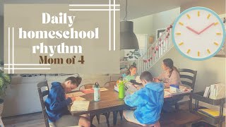 EFFICIENT✨DAILY HOMESCHOOL ROUTINEEXPERIENCED HOMESCHOOL MOM X4 [upl. by Youlton]