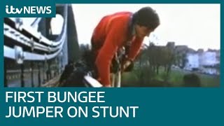 Worlds first bungee jumper recalls the moment he made history  ITV News [upl. by Anneuq]