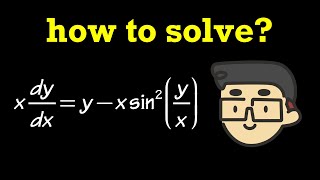 Homogenous differential equation by substitution [upl. by Avan]