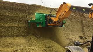 VDW Silage Defacer working on AD Plant in Cornwall [upl. by Bauer]