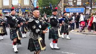 Northenden pipe band whaley bridge carnival 2014 [upl. by Ettenaej121]