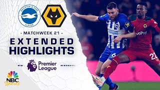 Brighton v Wolves  PREMIER LEAGUE HIGHLIGHTS  1222024  NBC Sports [upl. by Tenej]