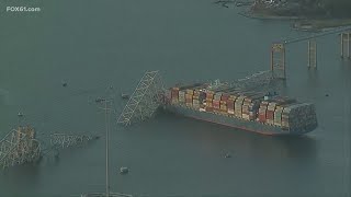 Bridge in Baltimore collapses after cargo ship crash [upl. by Silvanus634]