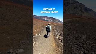 Welcome to Haleakala Crater the land of lava solitude and epeic golden hour reels haleakala [upl. by Yobybab334]