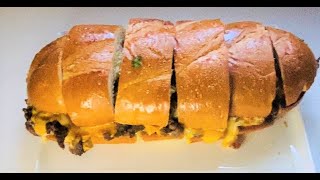 Cheesesteak on toasted French bread shorts [upl. by Melvin]