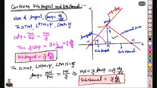 Differential Calculus  Length of Tangent Normal Subtangent and Subnormal By Pk SIR [upl. by Nnylhsa]