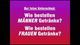 Wie Männer und Frauen Getränke bestellen [upl. by Essex]