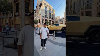 24K Gold Tesla in Dubai dubai shorts dubaicity tesla amazingdubai dubaigold hindi [upl. by Olia259]