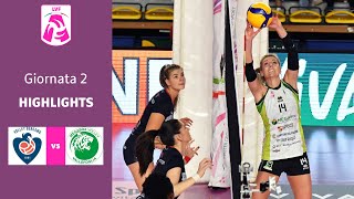 Bergamo  Vallefoglia  Highlights  2 Giornata Campionato 2324  Lega Volley Femminile [upl. by Rabin]