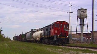 Chasing Trillium 110 MLW S13 on Port Colborne Harbour Railway  Spring 2009 [upl. by Anilas895]