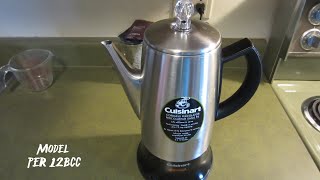 Cuisinart Coffee Percolator [upl. by Bohner325]