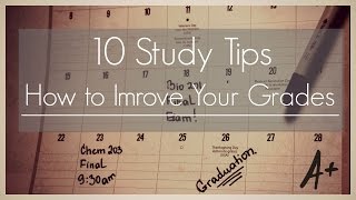 10 Study Tips II How to improve your grades [upl. by Collin]