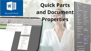 How to use Quick Parts and Document properties in Microsoft Word [upl. by Millda916]