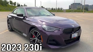 2023 BMW 230i in Purple REVIEW  Smallest BMW Coupe Review [upl. by Alva945]