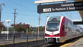 Caltrain  Stadler KISS 329 617 Departing Millbrae [upl. by Danuloff]