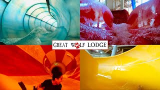 Great Wolf Lodge Grand Mound WA  ALL Water Slides POV [upl. by Halstead145]