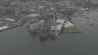 Bygdøy Oslo Bjørvika Karl Johan Slottet  Flying Over Norway [upl. by Hgielak310]