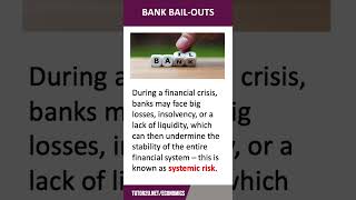 Bank Bailouts  60 Second Economics  A Level amp IB [upl. by Aicilak]