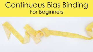 How to Make Continuous Bias Binding  Tape for Beginners  Detailed Instructions  Use Scrap fabric [upl. by Nagek336]