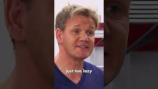 Lazy chef claims hes not lazy KitchenNightmares GordonRamsay [upl. by Arraik]