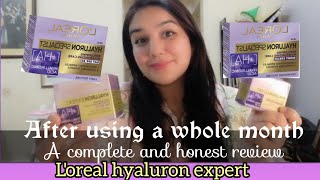 Honest review on LOréal hyaluron expert day and night cream after using a month100 honest review [upl. by Warram213]