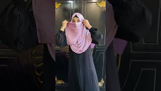 Hijab with niqab with layers shorts trending [upl. by Hajidahk]