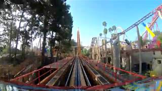 Montezoomas Revenge Roller Coaster POV Knotts Berry Farm [upl. by Navap]