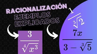 RACIONALIZACIÓN DE DENOMINADORES [upl. by Weksler256]