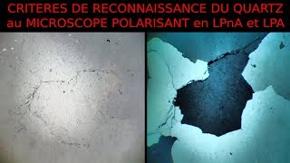 Quartz critères de reconnaissance en LPnA et LPA SVT Hervé Kempf lycée de lElorn [upl. by Hazeghi689]