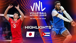 🇯🇵 JPN vs 🇨🇺 CUB  Highlights Week 2  Mens VNL 2023 [upl. by Alak]