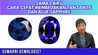 CARA CEPAT MEMBEDAKAN BLUE SAPPHIRE DAN TANZANITE [upl. by Arukas]