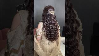 Beachy waves 😍✨ youtubeshorts beachywaves bridal [upl. by Popele]