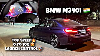 BMW M340i 2024 Night Drive  Top Speed 0 to 100 amp Launch Control Test  M340i Review India 😍 [upl. by Cully39]