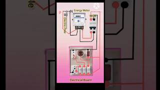 Electric Board Wiring Connection Diagram shorts shortsfeed foryou [upl. by Ruthven344]