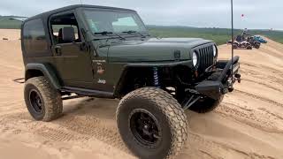 Jeep TJ Front Coilover Fabrication and Install [upl. by Ynnam]