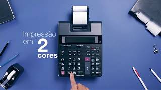 CALCULADORA COM BOBINA CASIO HR150RC no Escritório Total [upl. by Haldeman]