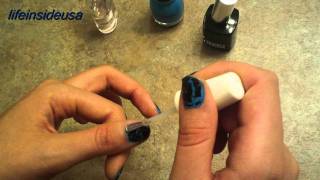 Черный лак Crackle Crackle Nail Polish review [upl. by Adnik]