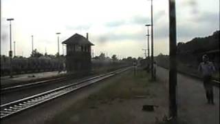 03 2001 0 mit Eilzug in Arnsdorf Plandampf 1995 [upl. by Guyon606]