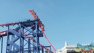 3561 Thrilling “broken track” roller coaster at Chinese Amusement Park [upl. by Attenhoj]