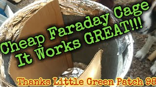 Cheap Faraday CageThank you littlegreenpatch98 We FINALLY Built it It Works PRFECTLYfaraday [upl. by Lynette]