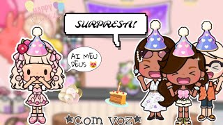 FESTA SURPRESA DA LIZ 🎁🌷com voz🔊•MIGA WORLD•roleplay [upl. by Gonta]