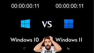 Windows 11 24h2 vs Windows 10  SPEED TEST [upl. by Cantu]