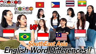 2 PolyGlots Are Shocked by English Word Differences Between 6 South East Asian Countries [upl. by Rumpf]