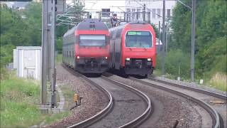 SBB Trains Galore Züge zwischen Zürich und Winterthur [upl. by Ennayoj]