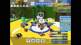 Completing Royal Rumble Quest Panda Bear Quest  Star Egg Roblox Bee Swarm Sim [upl. by Nelo]