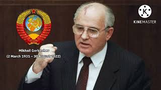 REST IN PEACE Mikhail Gorbachev 19312022  USSR National Anthem [upl. by Derfla825]