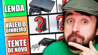 QUAL O MELHOR CONSOLE DA HISTÓRIA  Tierlist videogames [upl. by Dranreb]